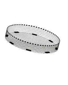 Yachtbeach Pavilion Deep Mesh, 170cm Base